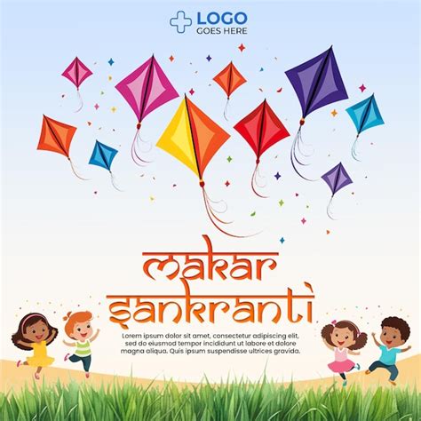 Premium Psd Happy Makar Sankranti Psd Template For Social Media