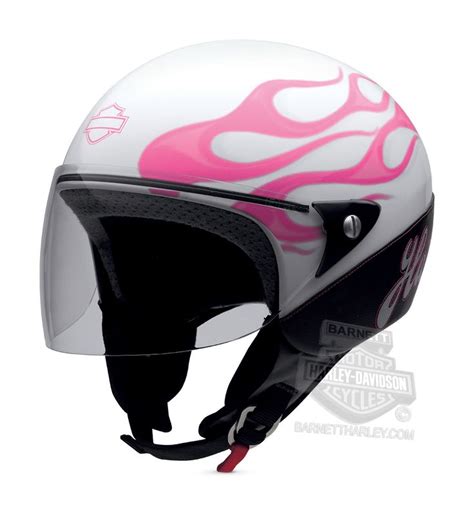 Harley Davidson Helmets For Women Pink With Flames 97248 14vw