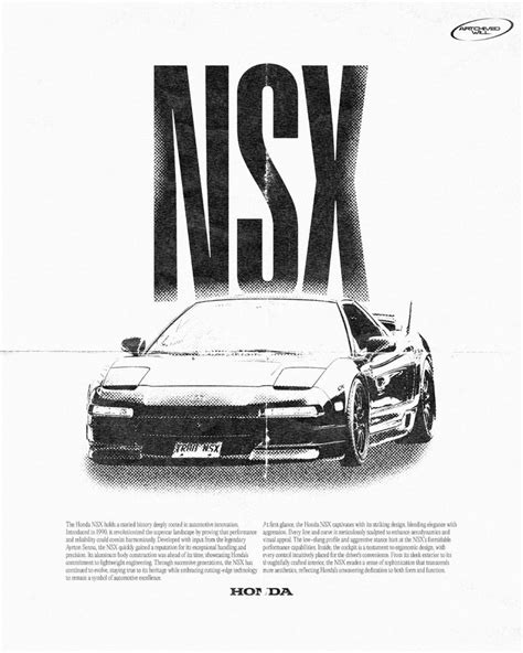 Acura NSX Poster in 2024 | Vintage poster design, Graphic poster, Nsx