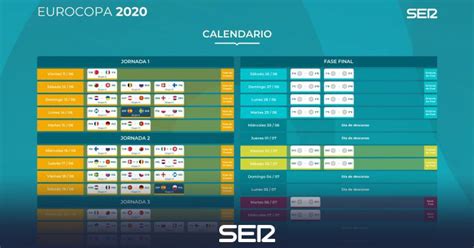 El Calendario De La Eurocopa Radio Valladolid Actualidad