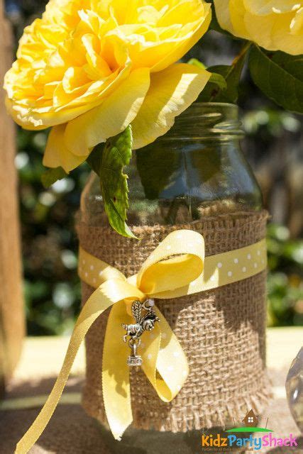 Bumblebee Baby Shower Party Ideas Jars Flower And Mason Jars