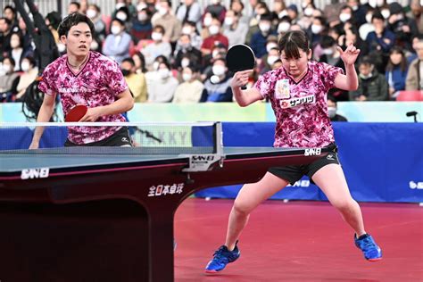 2024年全日本卓球 混合ダブルスは篠塚／木原が初優勝｜卓球レポート