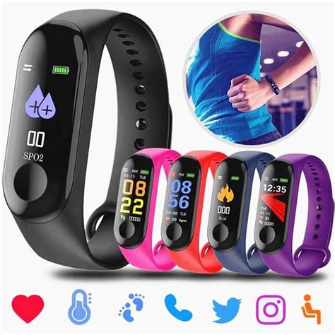 Buy M3 Smart Bracelet Watch Fitness Tracker Wristband Sport Blood