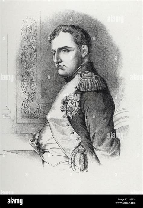 Napoleón I Bonaparte 1769 1821 emperador de Francia Grabado de 1880