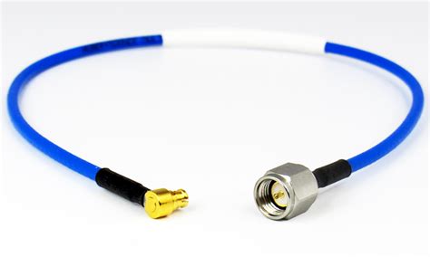 C5374 088 Xx Custom Sma Male To Smp Female Ra 12 Ghz Cable Assembly W