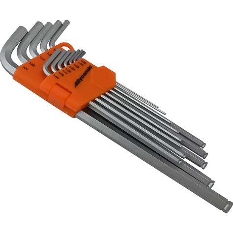 Dynamic Tools 13 Piece Sae Extra Long Hex Key Set 05 Inch 38 Inch