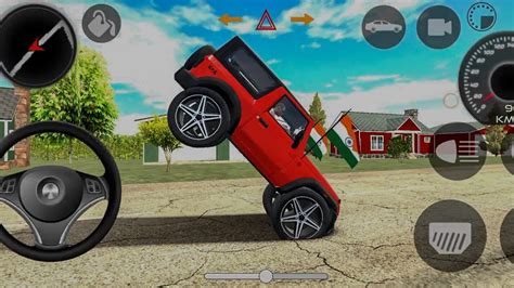 Dollar Ong Indian Car Simulator Game New Model Mahindra Thar Red