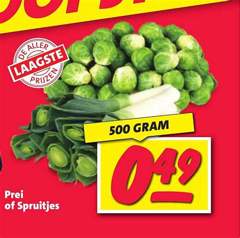 Prei Of Spruitjes Aanbieding Bij Nettorama Folders Nl