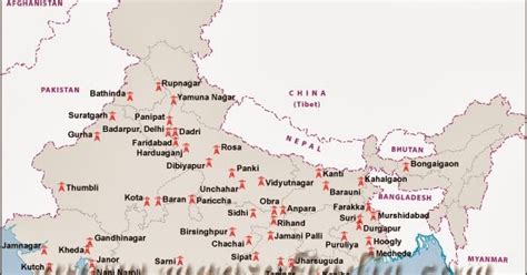 Major Thermal Power Plants In India Map