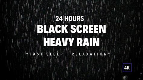 Black Screen Rain Sound For Sleep Relaxation And Meditation Youtube