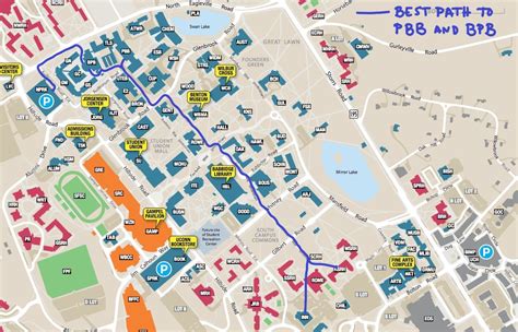 Rhodes College Campus Map