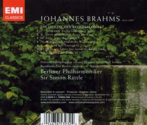 Johannes Brahms Ein Deutsches Requiem German Requiem