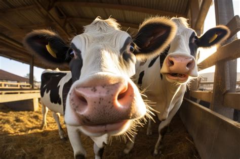 Premium Photo Cows Inside Modern Dairy Farm