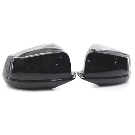 Carbon Fiber Style Door Side Mirror Cover Caps For BMW F10 F11 Pre LCI