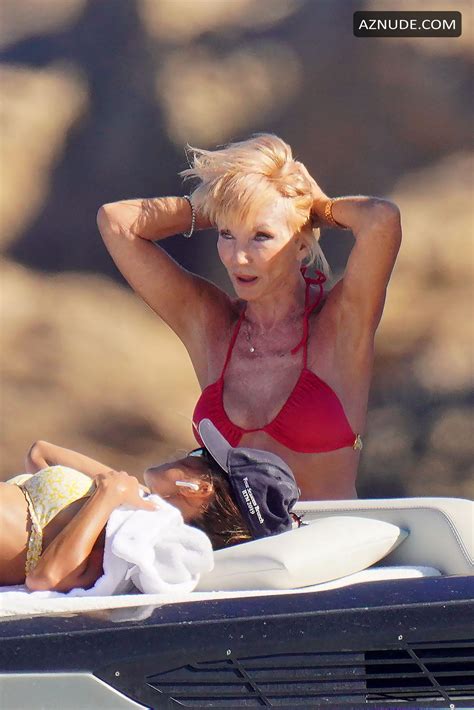 Susie Vanner Looks Amazing In A Red Bikini During Holidays In St Tropez AZNude