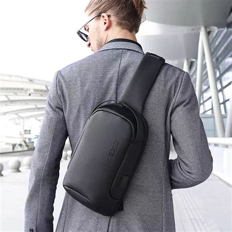 Jual Bange Bange BG7221 Tas Selempang Sling Bag Pria BLACK Original