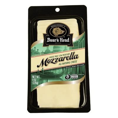 Boar S Head Pre Sliced Whole Milk Mozzarella Cheese 8oz Target