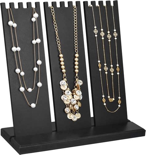 Amazon Ikee Design Wooden Multiple Necklace Display Stand For