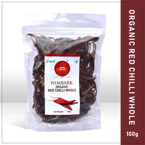 Nimbark Organic Kashmiri Red Chilli Dried Kashmiri Chilli Gm