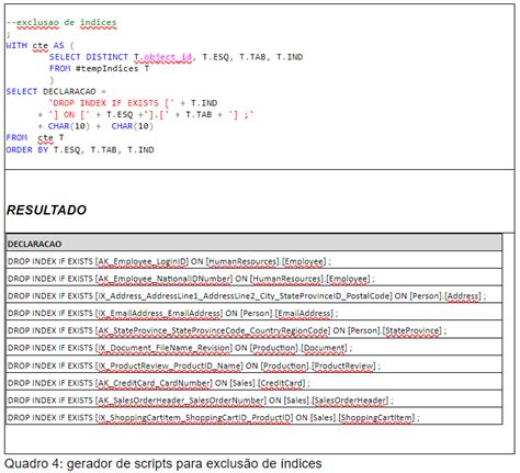 Scripts SQL e Tabelas de Sistema Parte 2 Criando Índices iMasters