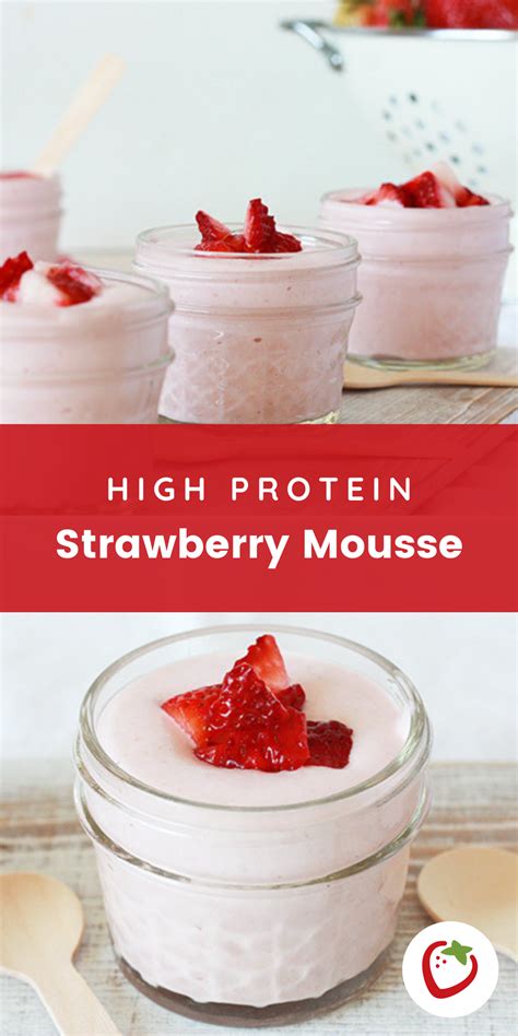 Naturally Sweet And Amazingly Creamy This High Protein Strawberry Mousse Tastes Like Homemade