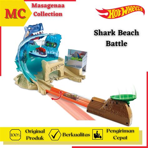 Jual Lintasan Track Trek Hot Wheels Hotwheels Hotwheel Shark Battle Play Set City Builder