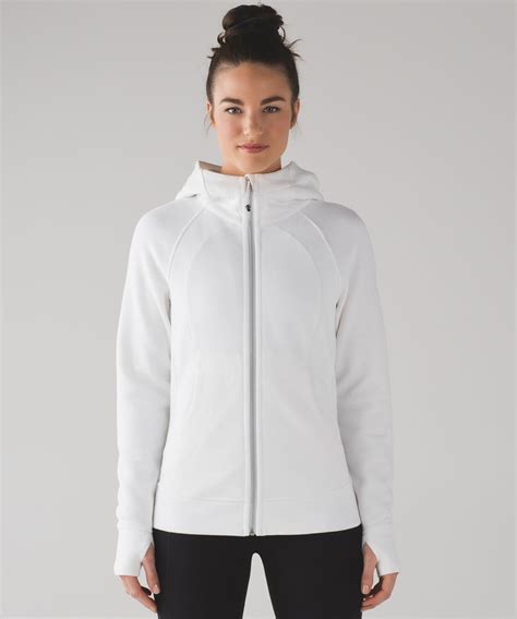 Lululemon Scuba Hoodie *Light Cotton Fleece - White - lulu fanatics