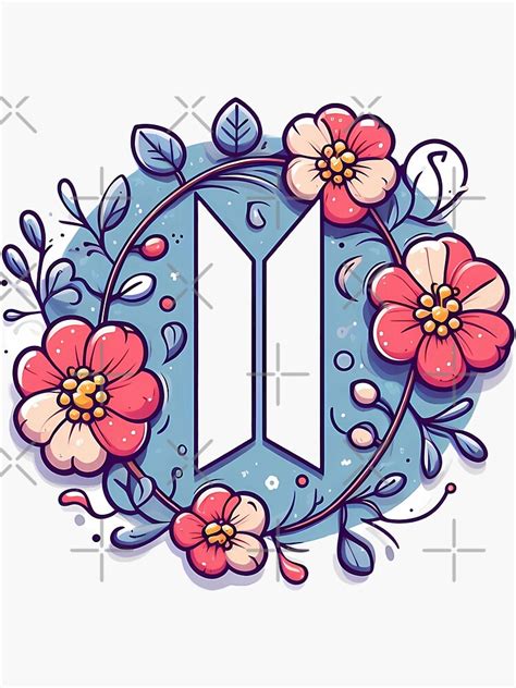 "BTS LOGO" Sticker for Sale by ourbtsarmy | Redbubble