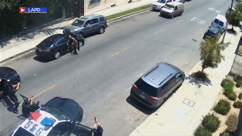 Lapd Release Footage Of Officer Involved Shooting Following Pursuit