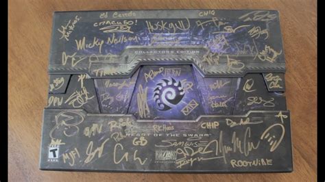 Starcraft Ii Heart Of The Swarm Collector S Edition Unboxing Signed