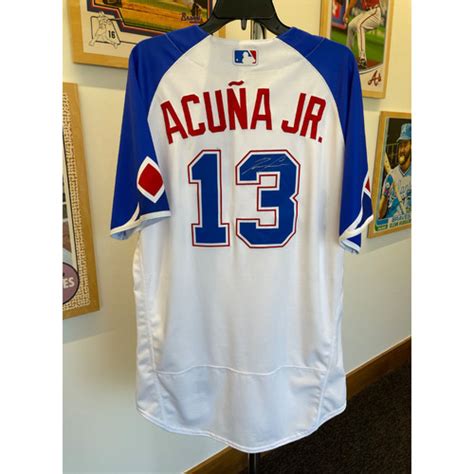 Ronald Acu A Jr Mlb Authenticated Game Worn And Autographed City