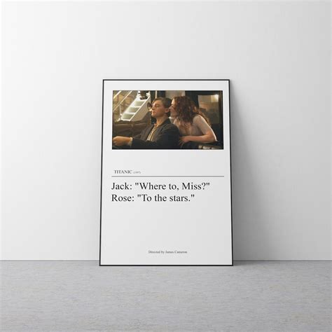 Titanic Film Print, Movie Quote Poster - Etsy