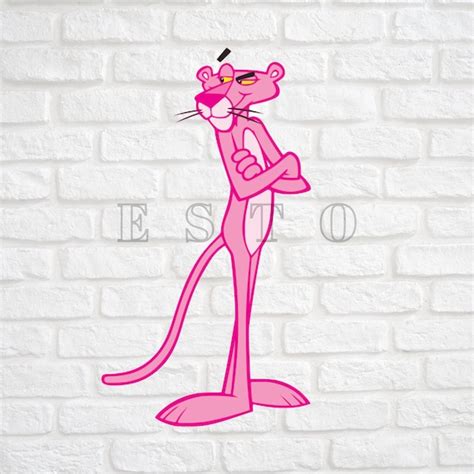 Pink Panther Svg For Cricut Silhouette Vector Png Sticker Etsy Finland