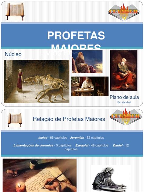 Profetas Maiores Pdf Jeremias Daniel Personagem Bíblica