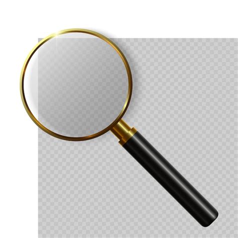 Premium Vector 3d Realistic Magnifying Glass