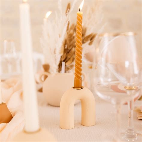 Kandelaar Rainbow Keramiek Nude Partydeco Nl