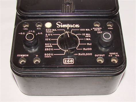 Simpson Series P Volt Ohm Milliammeter