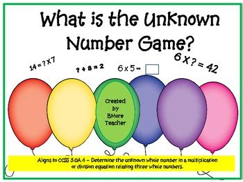 Determine The Unknown Whole Number In A Multiplication Or Division