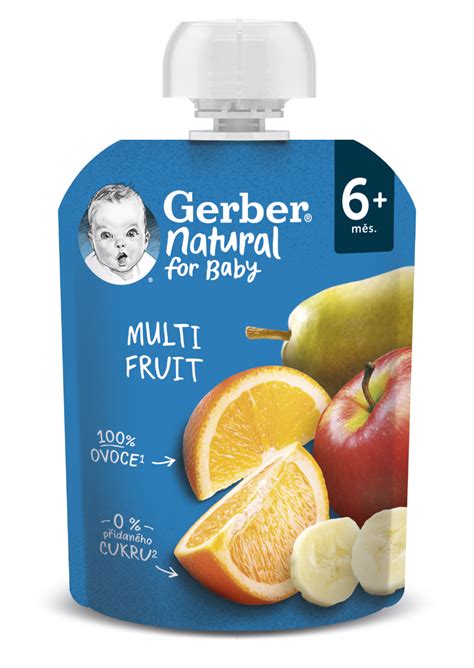 Gerber Natural Kapsička Multifruit 90 g
