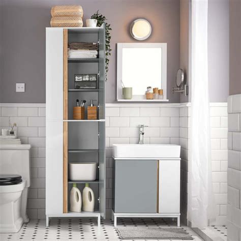 Sobuy SoBuy BZR76 HG Meuble Colonne De Salle De Bain Placard Armoire