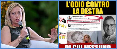 Ignobile Insulto Di Un Candidato M S Alla Meloni E Lei Poi La