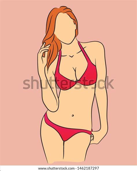 Bikini Woman Vector Illustration Design Stock Vector Royalty Free Shutterstock