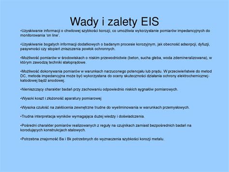 Elektrochemiczna Spektroskopia Impedancyjna Eis Ppt Pobierz