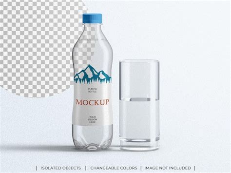 Premium PSD | Plastic packaging mineral drink water bottle mockup