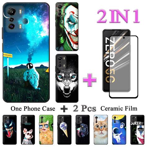 2 IN 1 Infinix Zero 5G 2023 X6815C Zero 2023 Case Silicone TPU Cartoon