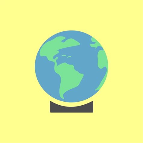 Premium Vector Geography Set Icon Globe World Orbit Axis Equator