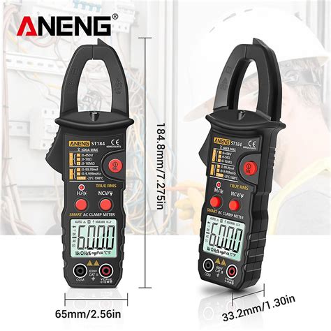 True Rms Digital Multimeter Clamp Meter Dc Ac Voltage Detector Ac