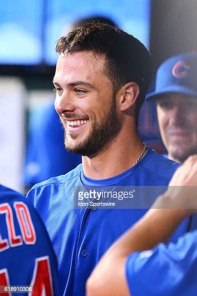 Chicago Cubs Third Baseman Kris Bryant Is All Smiles In The Dugout