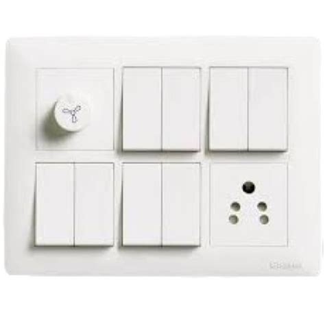 Rectangular Shape Plastic Wall Socket Modular Switch Board Application Home At Best Price In