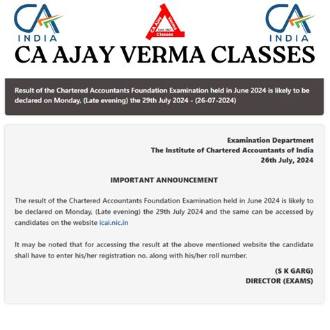 CA AJAY VERMA CLASSES posted on LinkedIn 